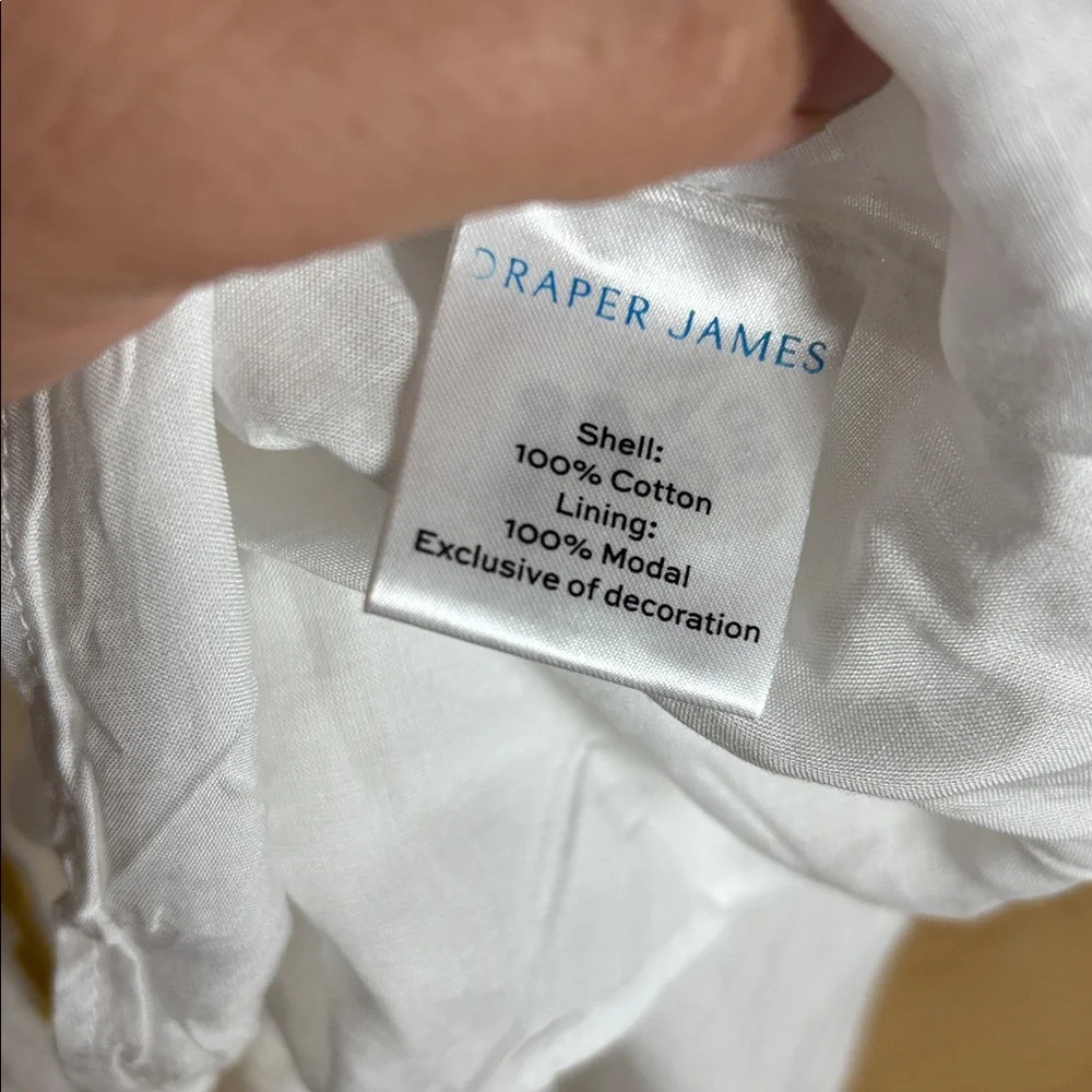 NWT Draper James white Rick rack detail dress 1x‎
